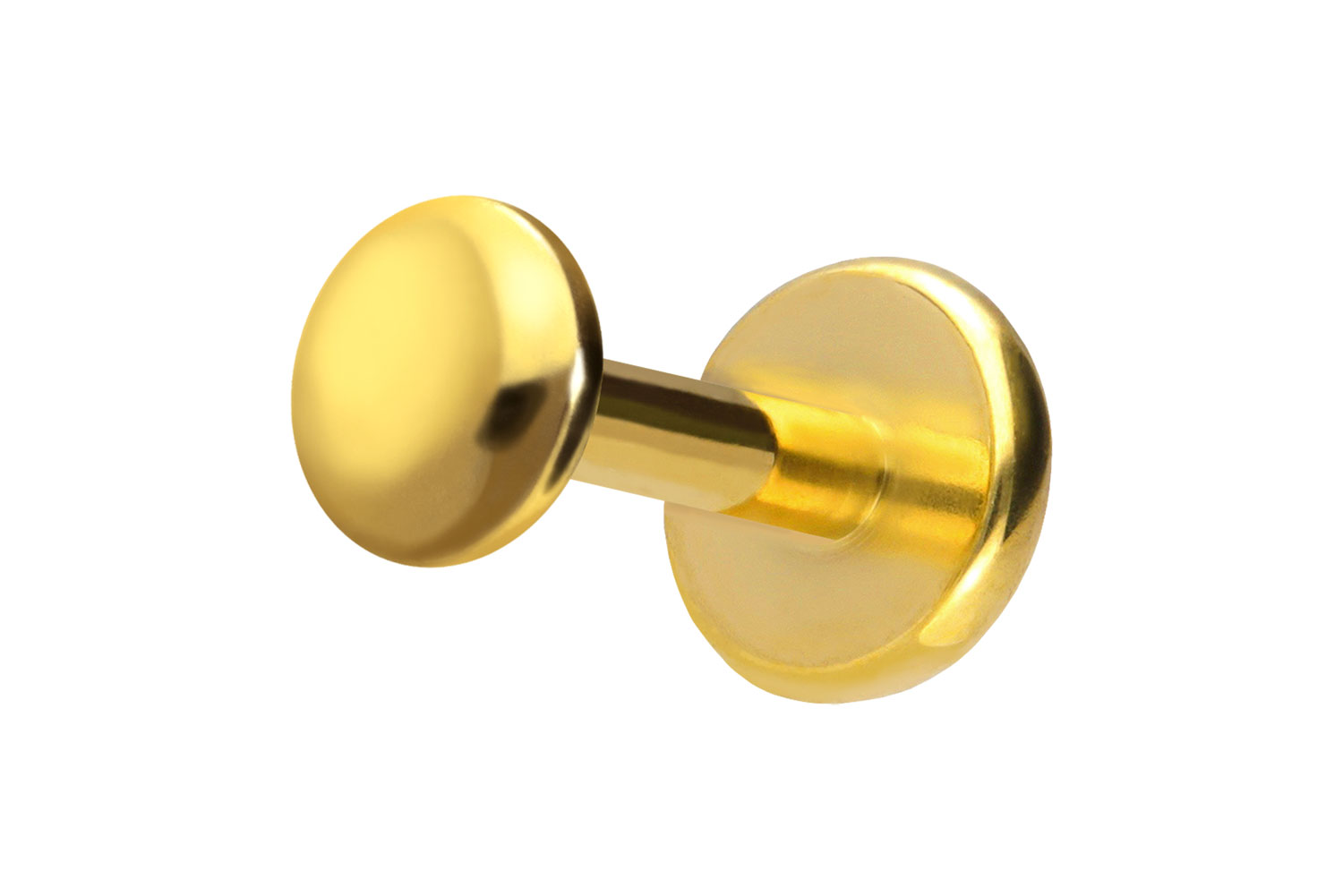 Titan Labret Piercing mit Push Fit DISC